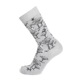 Les Chasse - chaussette homme - coton gris
