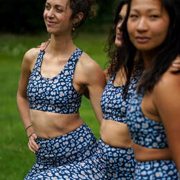 Brassière MÉSANGE Panthère Bleue