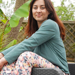 T-shirt Manches Longues Pyjama PERDRIX Vert Forêt