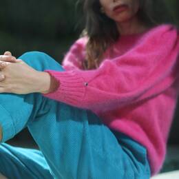 Pull Alix Angora Rose Sorbet