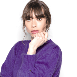 Pull Alix mohair et soie Mûre.
