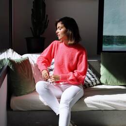 Pull Alix mohair et soie Néon