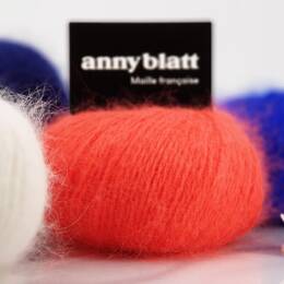 Pelote Angora Douceur : 50% Angora français 50% laine mérinos.