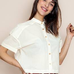 Chemise FLORA voile bio Nature