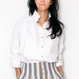 Chemise Marta Popeline rayée