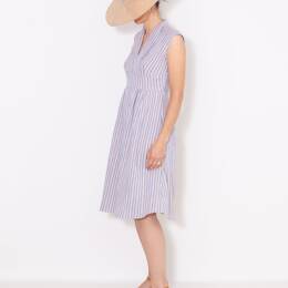 Robe Carole Rayures double gaze