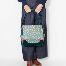 SAC bandoulière VELOURS BIO "canard" CECILE