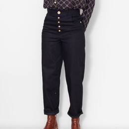 Pantalon Juliette  DENIM NOIR BIO GOTS