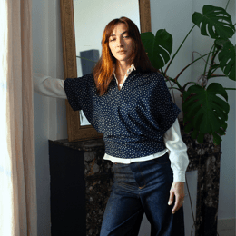 Sweat Jane Dots marine