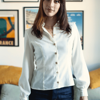 chemise Émilie laine ivoire