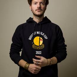 Sweat à capuche Noir BOYCOTT WORLD CUP 2022