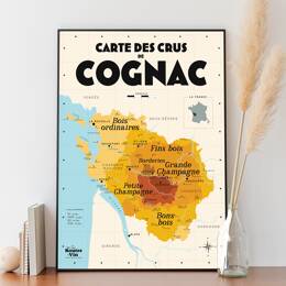 Carte des crus de Cognac