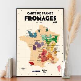 Carte des Fromages AOP x Monbleu