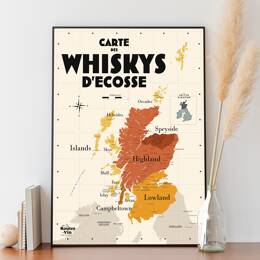 Carte des Whiskys écossais