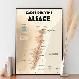 Carte des vins d'Alsace