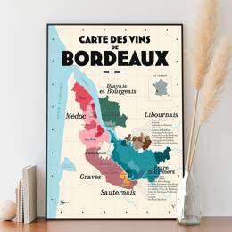 Carte des vins de Bordeaux