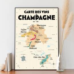 Carte des vins de Champagne