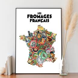 Carte de France des Fromages