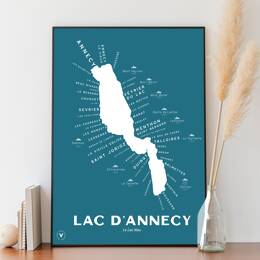 Carte du Lac d'Annecy