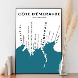 Carte de la Côte d'Emeraude