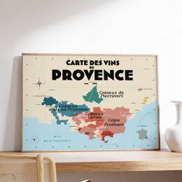 Carte des vins de Provence