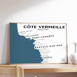 Carte de la Côte Vermeille