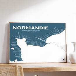 Carte de la Normandie