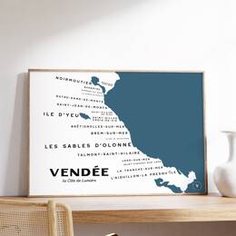 Carte de la Vendée