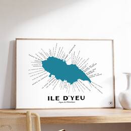 Carte de l'Île d'Yeu