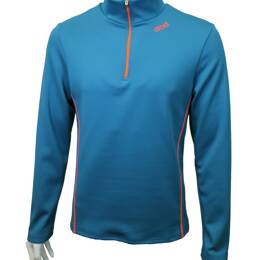 T-shirt homme manches longues ZINTER Bleu de Lyon Orange