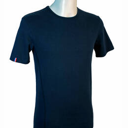 T-shirt homme manches courtes col rond ZUN coton BIO Marine uni