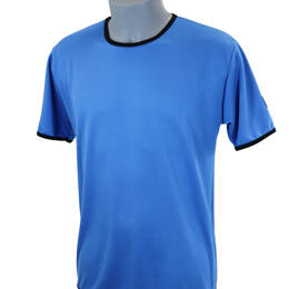 t-shirt homme manches courtes ZIPO bleu roi et noir