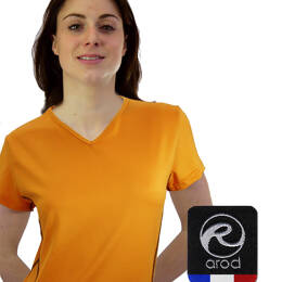 t-shirt femme manches courtes col V WIIT zinnia