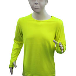 t-shirt enfant manches longues KAMI jaune FLUO