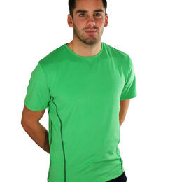 T-shirt homme manches courtes col rond ZUN vert vif