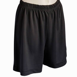 short femme uni WOLLE tourbe