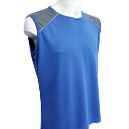 débardeur homme ZYKE bleu roi et gris