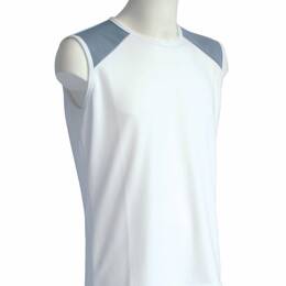 débardeur homme ZYKE blanc et gris