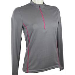 t-shirt femme manches longues WILMA gris galet