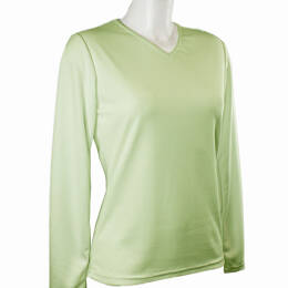 t-shirt femme manches longues WAWI vert papillon