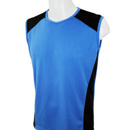 débardeur homme ZYKE bleu roi et noir