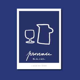 Affiche - Provence - L'heure de l'apéro- Alice Van de Walle