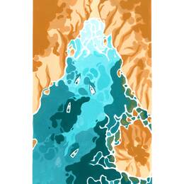 Affiche - Calanque de Sugiton - Mankenti