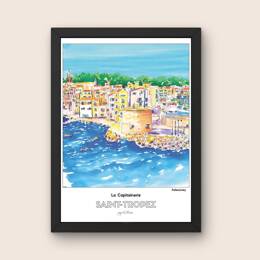 Affiche - Fafacomey - Saint Tropez Capitainerie