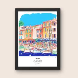 Affiche -  Vieux Port de Cassis - FafaComey