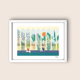 Affiche - Bain et Verdure - Flore