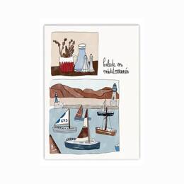 Affiche - Balade en Méditerranée - Mona Thomas