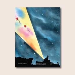 Affiche - Romain Gattone - Notre Dame de la Garde coeurs