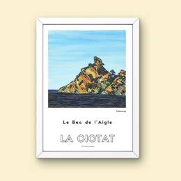 Affiche -  Le Bec de l'Aigle - La Ciotat - FafaComey