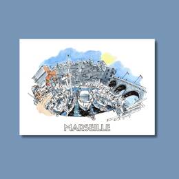 Carte Postale - Vallon des Auffes - JM Ucciani